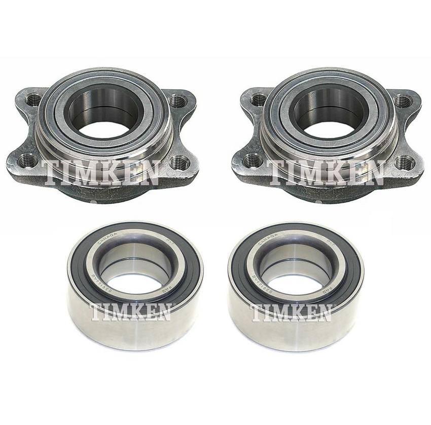 VW Wheel Bearing Assembly Kit - Front and Rear 4B0498625 - Timken 2885031KIT